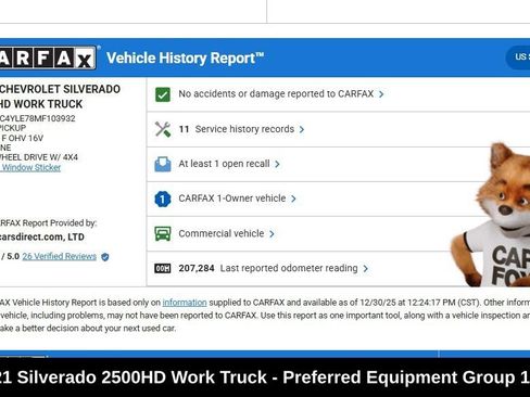 Used 2021 Chevrolet Silverado 2500 W/T w/ WT Convenience Package image 9