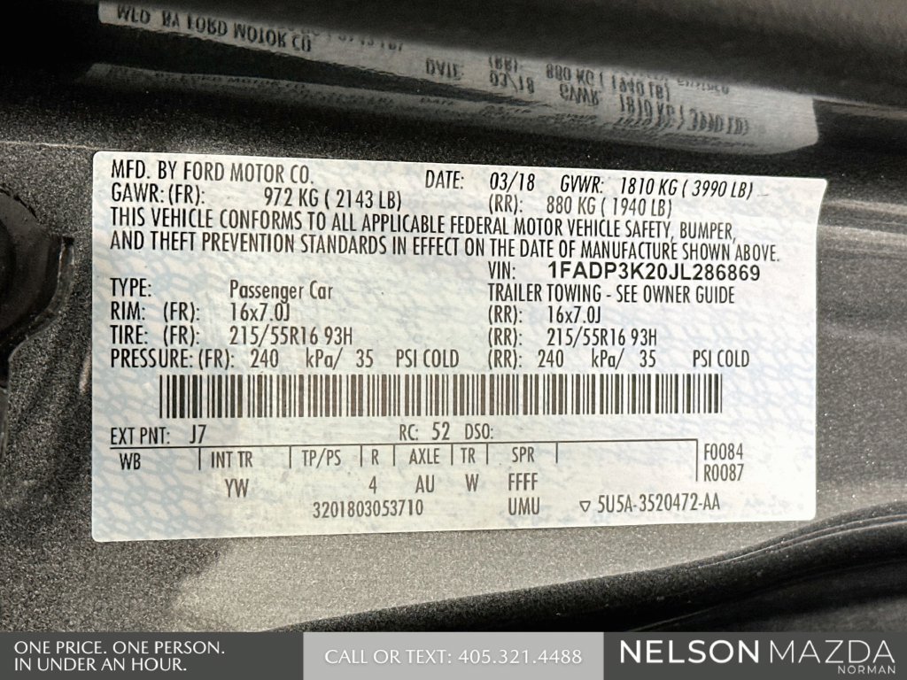 Used 2018 Ford Focus SE FWD image 31