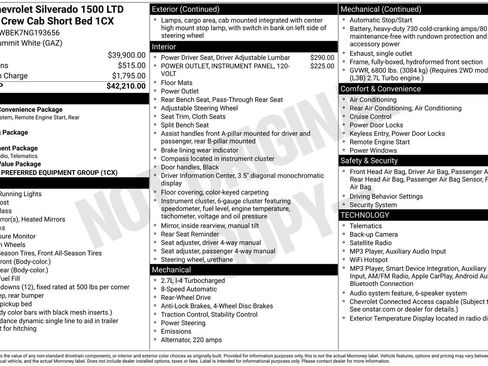 Used 2022 Chevrolet Silverado 1500 Custom RWD image 6