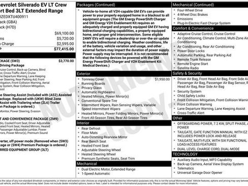 Used 2026 Chevrolet Silverado EV LT w/ Plus Package AWD/4WD image 45