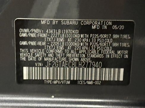 Used 2020 Subaru Crosstrek 2.0i Premium w/ Moonroof Package 1 image 33