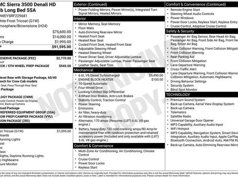Used 2024 GMC Sierra 3500 Denali w/ Denali Reserve Package AWD/4WD image 2