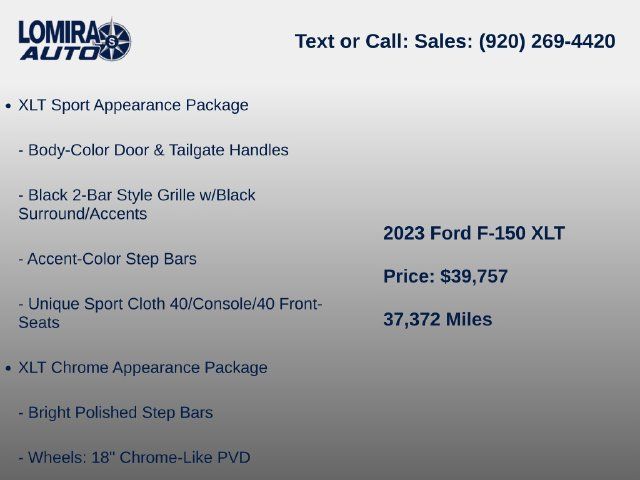 Used 2023 Ford F150 XLT w/ Equipment Group 302A High AWD/4WD image 9
