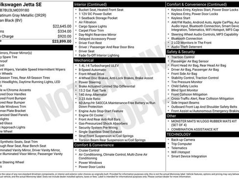 Used 2020 Volkswagen Jetta SE FWD image 17