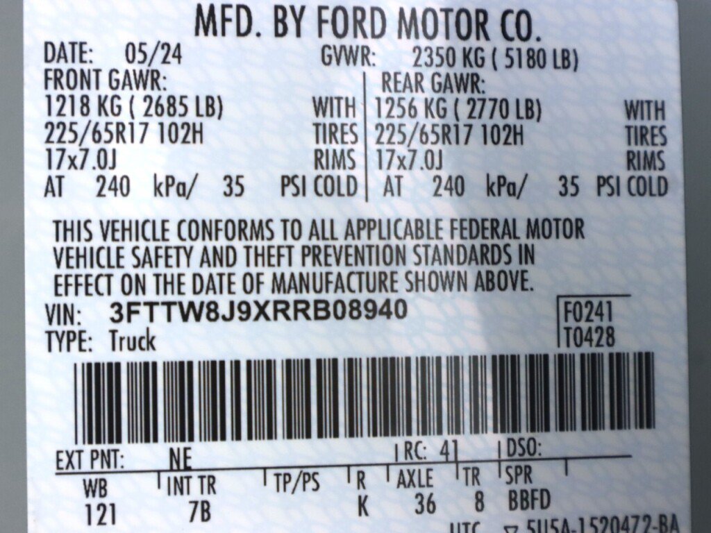 Used 2024 Ford Maverick XLT w/ Equipment Group 300A Standard AWD/4WD image 44