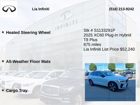 Used 2025 Volvo XC60 T8 Plus w/ Climate Package AWD/4WD image 30