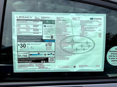 New 2025 Subaru Legacy Premium AWD/4WD image 11