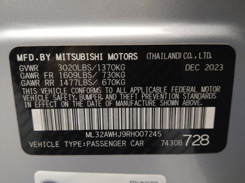 Used 2024 Mitsubishi Mirage Black Edition image 33