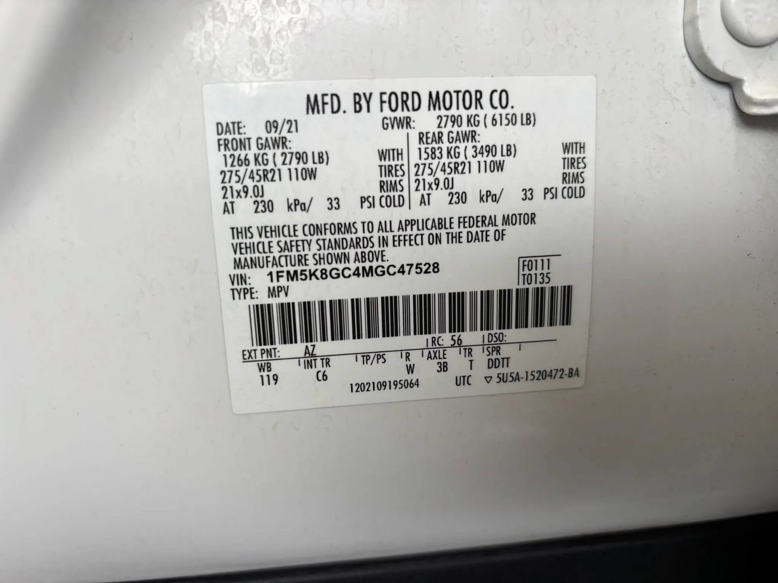 Used 2021 Ford Explorer ST w/ Equipment Group 401A AWD/4WD image 27