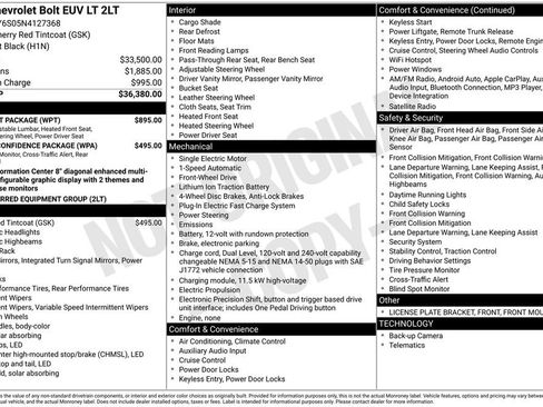 Certified 2022 Chevrolet Bolt EUV LT w/ Comfort Package image 34