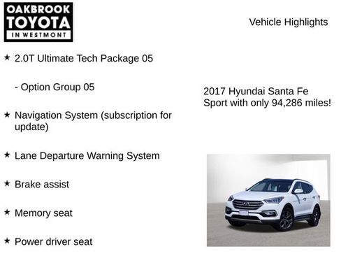 Used 2017 Hyundai Santa Fe Sport w/ 2.0T Ultimate Tech Package 05 AWD/4WD image 5