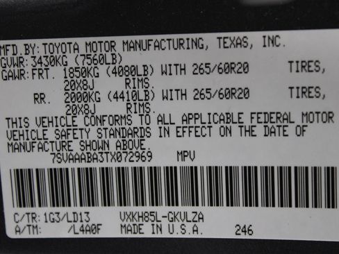 Used 2026 Toyota Sequoia Limited AWD/4WD image 46