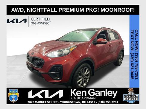 Certified 2022 Kia Sportage Nightfall Edition w/ Nighfall AWD Premium Package image 1