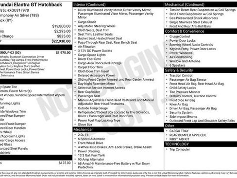 Used 2016 Hyundai Elantra GT w/ Option Group 02 image 2