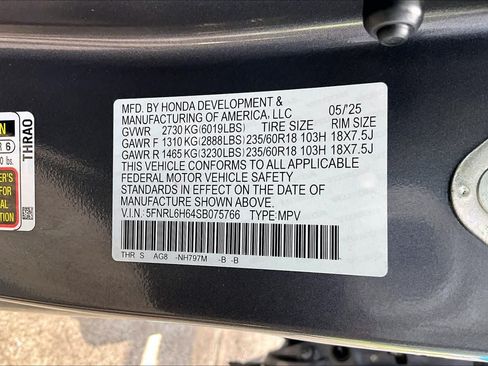 Certified 2025 Honda Odyssey EX-L image 34