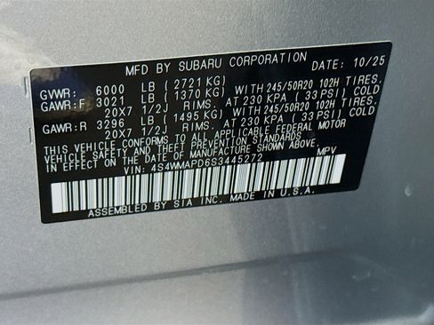 Used 2025 Subaru Ascent Limited AWD/4WD image 40