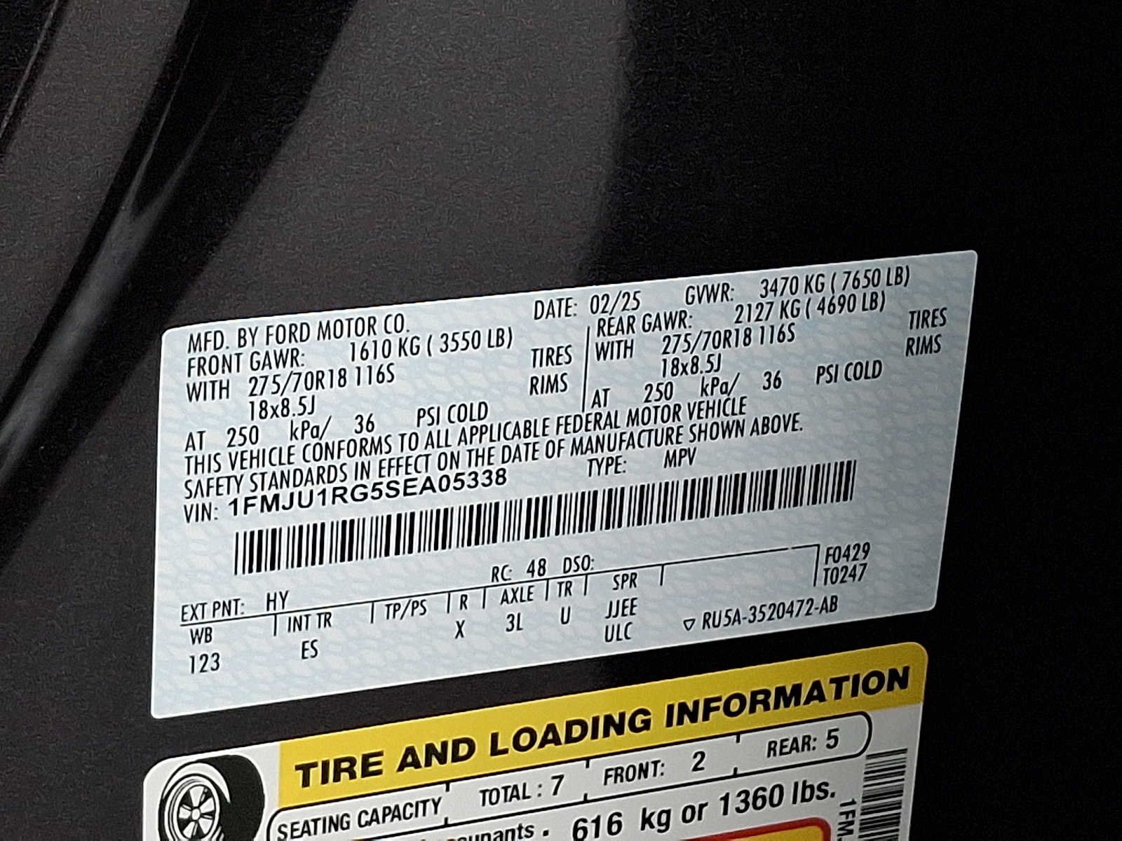 Certified 2025 Ford Expedition Tremor AWD/4WD image 26