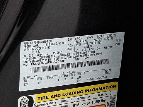 Certified 2025 Ford Expedition Tremor AWD/4WD image 26
