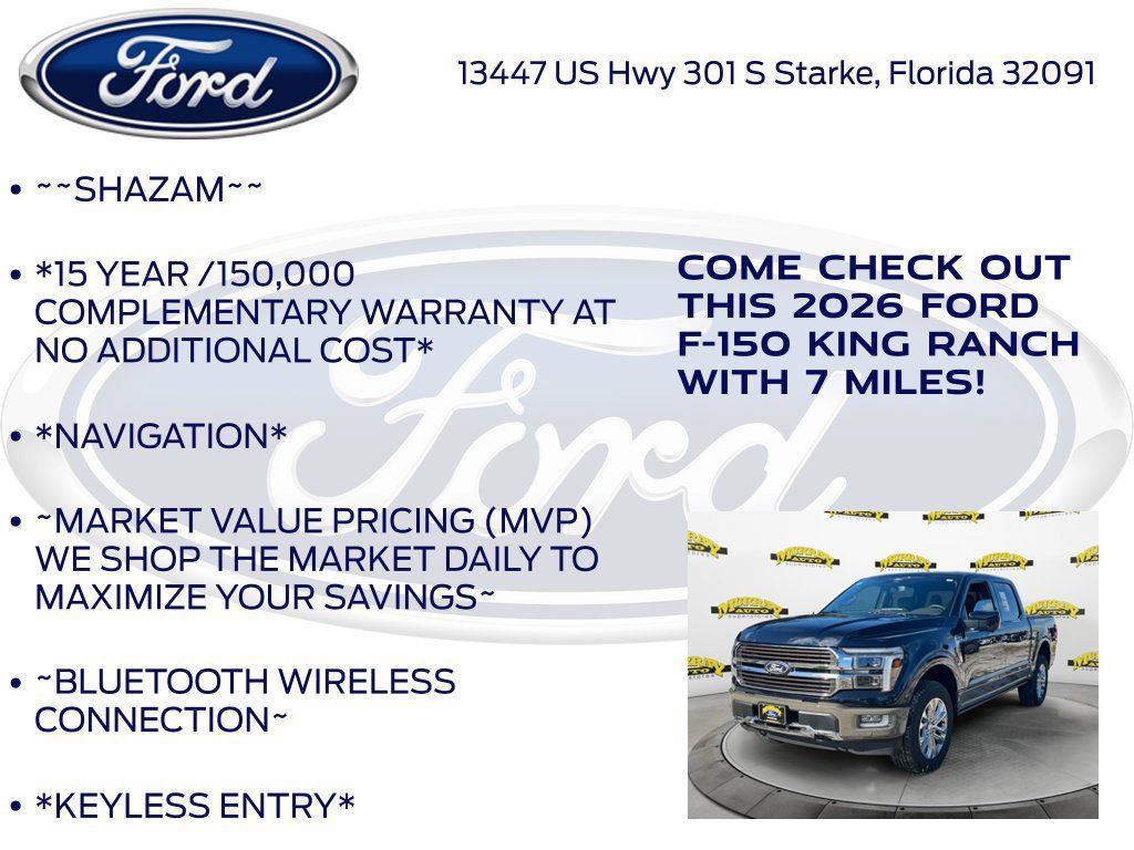 New 2026 Ford F150 King Ranch w/ Equipment Group 601A High AWD/4WD image 5