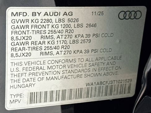 New 2026 Audi Q3 quattro 2.0T image 30