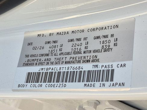 New 2026 MAZDA MAZDA3 2.5 S Sedan w/ Preferred Pkg FWD image 37