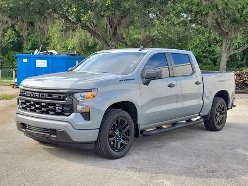 Certified 2025 Chevrolet Silverado 1500 Custom w/ Turbomax Blackout Package RWD image 2
