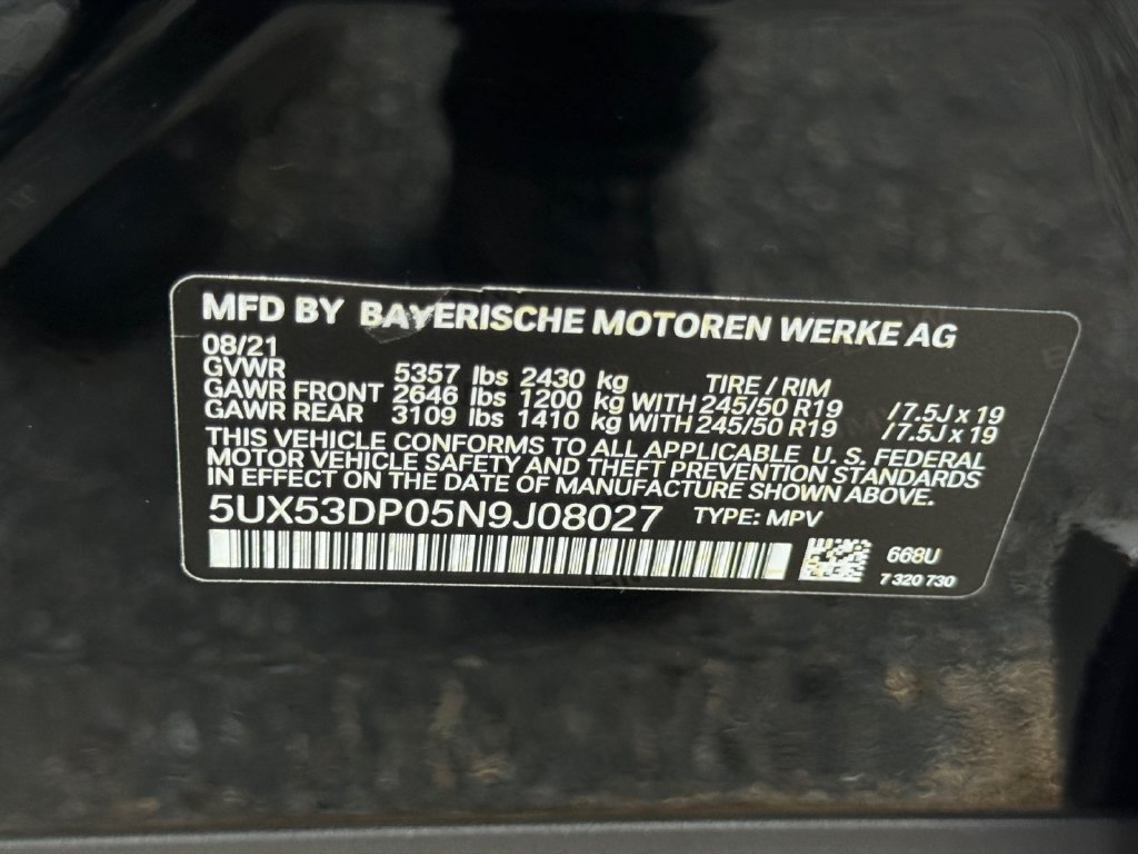 Used 2022 BMW X3 xDrive30i w/ Premium Package AWD/4WD image 28