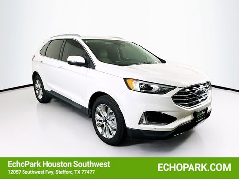 Used 2021 Ford Edge Titanium w/ Cargo Accessory Package FWD image 1