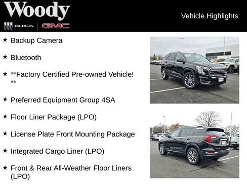 Certified 2022 GMC Terrain SLT w/ LPO, Floor Liner Package image 3