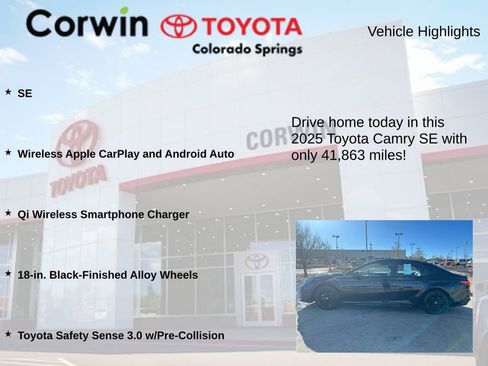 Used 2025 Toyota Camry SE image 6