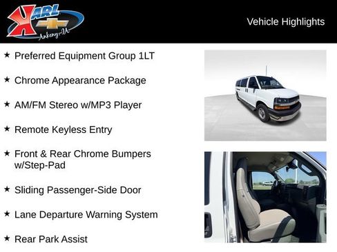 Used 2025 Chevrolet Express 3500 LT w/ LT Preferred Equipment Group RWD image 2