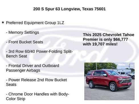 Used 2025 Chevrolet Tahoe Premier RWD image 5