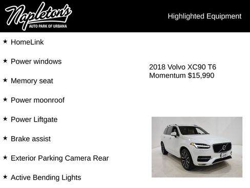 Used 2018 Volvo XC90 T6 Momentum w/ Convenience Package image 16