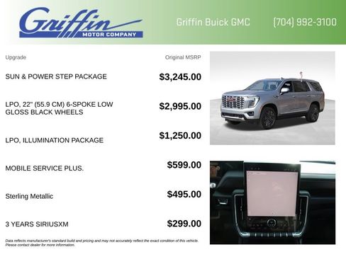 New 2026 GMC Yukon Denali w/ Sun & Power Step Package AWD/4WD image 5