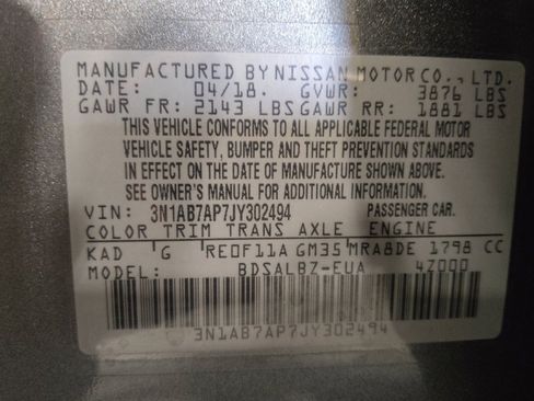 Used 2018 Nissan Sentra S FWD image 33