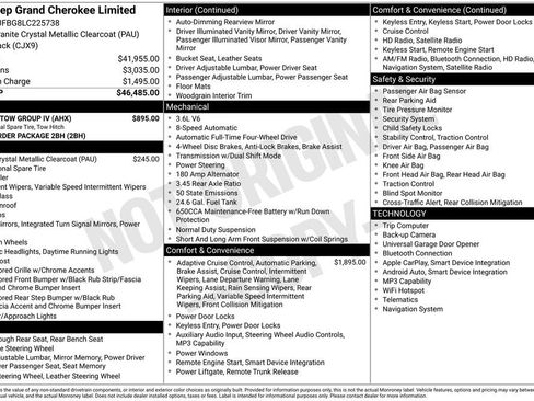 Used 2020 Jeep Grand Cherokee Limited w/ Trailer Tow Group IV image 15