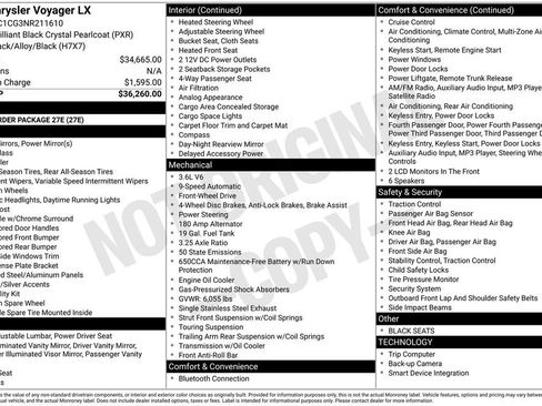 Used 2022 Chrysler Voyager LX image 17