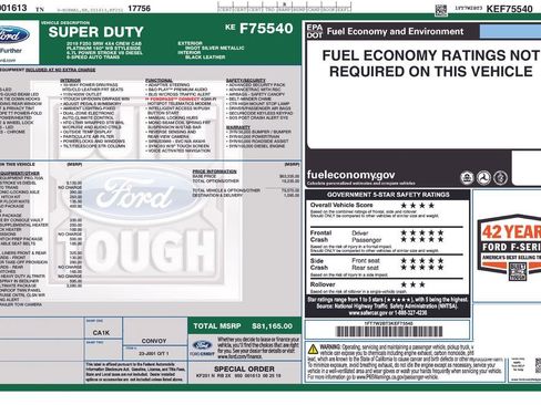 Used 2019 Ford F250 Platinum w/ Platinum Ultimate Package AWD/4WD image 27