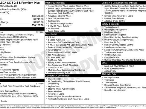 Used 2023 MAZDA CX-5 AWD 2.5 S w/ Premium Plus Pkg image 7