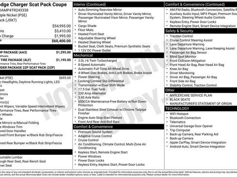 New 2026 Dodge Charger Scat Pack w/ Blacktop Package AWD/4WD image 4