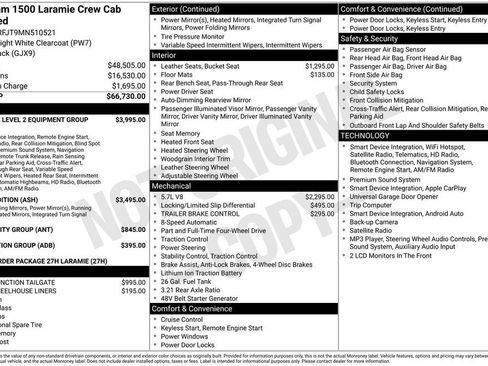 Used 2021 RAM 1500 Laramie AWD/4WD image 2