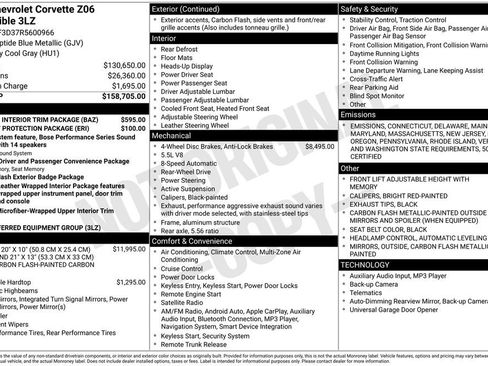 Used 2024 Chevrolet Corvette Z06 w/ Stealth Interior Trim Package image 5