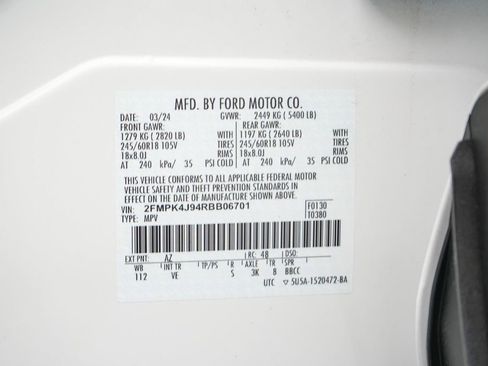 Certified 2024 Ford Edge SEL w/ Convenience Package AWD/4WD image 23