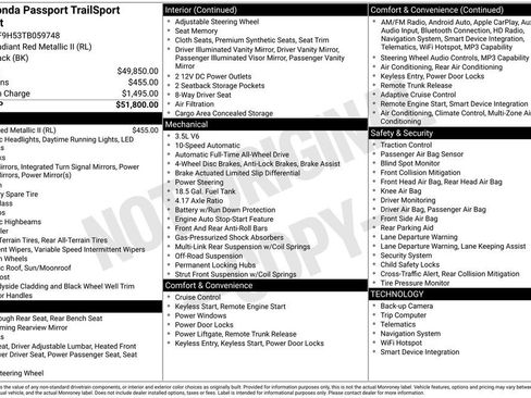 Certified 2026 Honda Passport TrailSport image 40