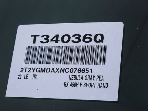 Used 2022 Lexus RX 450h F Sport image 28