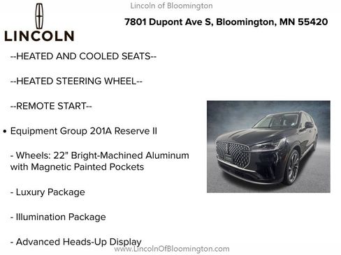 New 2026 Lincoln Aviator Reserve AWD/4WD image 5