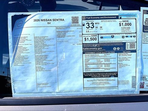 New 2026 Nissan Sentra SV image 12