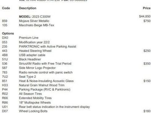 Certified 2023 Mercedes-Benz C 300 Sedan image 4