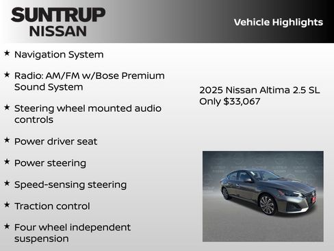 New 2025 Nissan Altima 2.5 SL FWD image 8