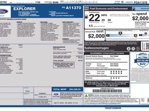 Used 2023 Ford Explorer Limited w/ Limited Technology Package AWD/4WD image 2